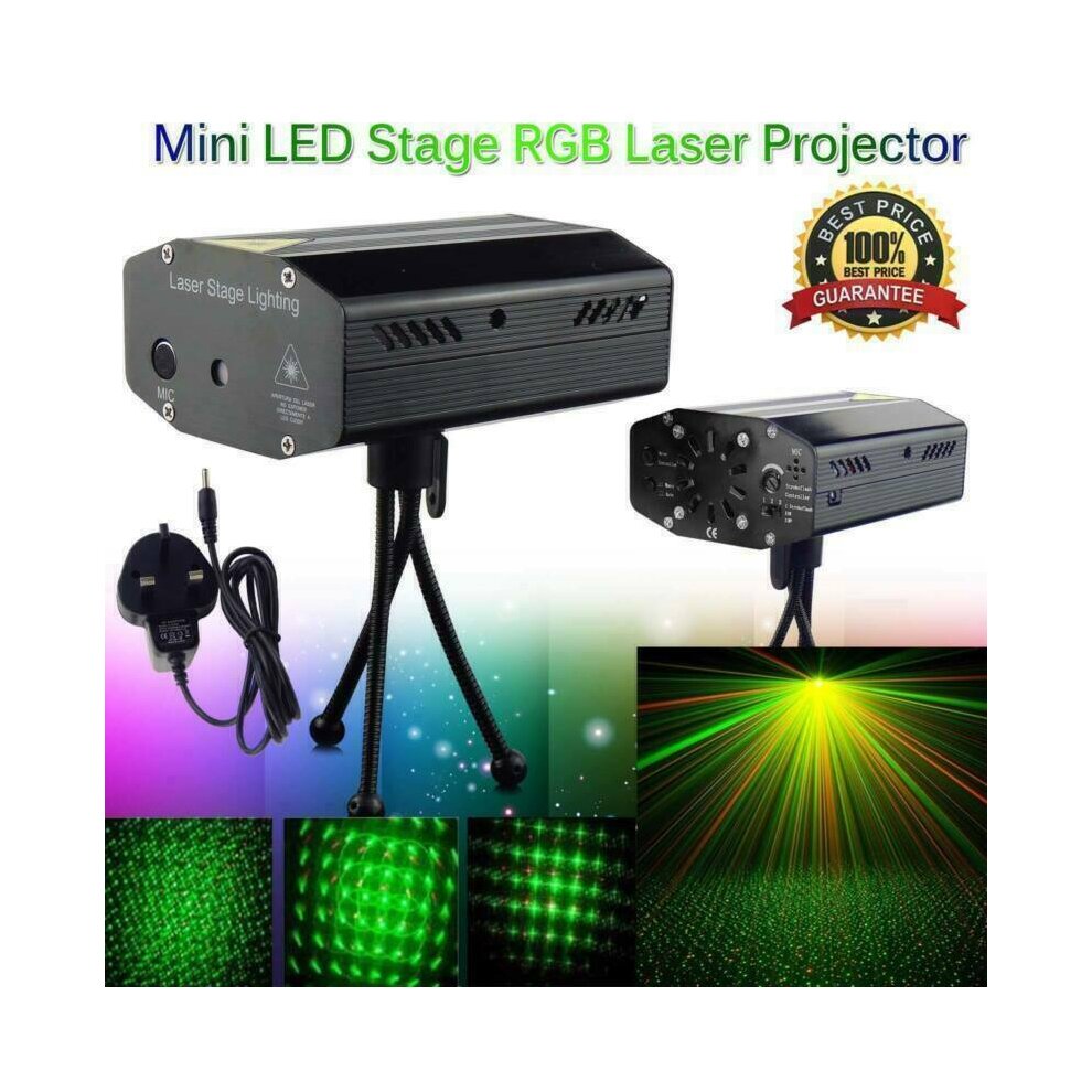 Laser Projector Light LED RGB Stage Projector Lamps with Strobe Beam Remote Control for Disco DJ Party KTV Bar Dancing Thanksgiving Birthday Christmas Party