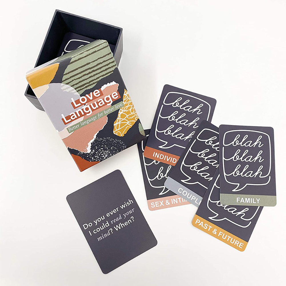 Love Language Card Game Party Board Games 150 Conversation Starter Questions for Couples Connections Partner Date Night Relationship