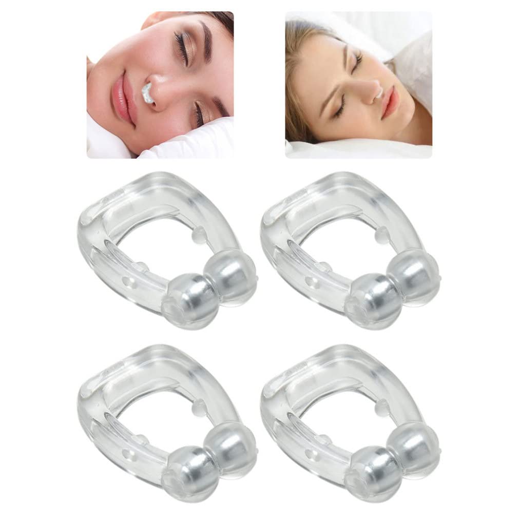 4PCS Anti Snore Clip Snoring Nose Clip Sleeping Stop Snoring Aids for Better Breathing