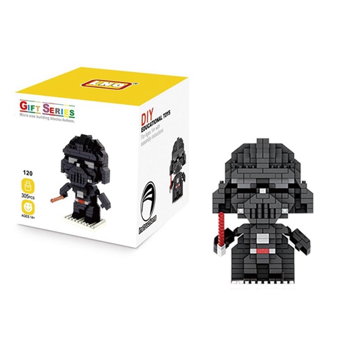 (Model 118 with Box) Disney Block Star Wars Blocks Micro Bricks Cartoon Education Toys Darth Vader Yodas Birthday Gift for Kids Black Samurai Building Blocks Mini Figure Toys Star Wars Minifigures