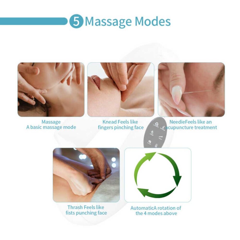 Electric V-Face Shaping Massager EMS Face Lifting Slim Double Chin Removal Device