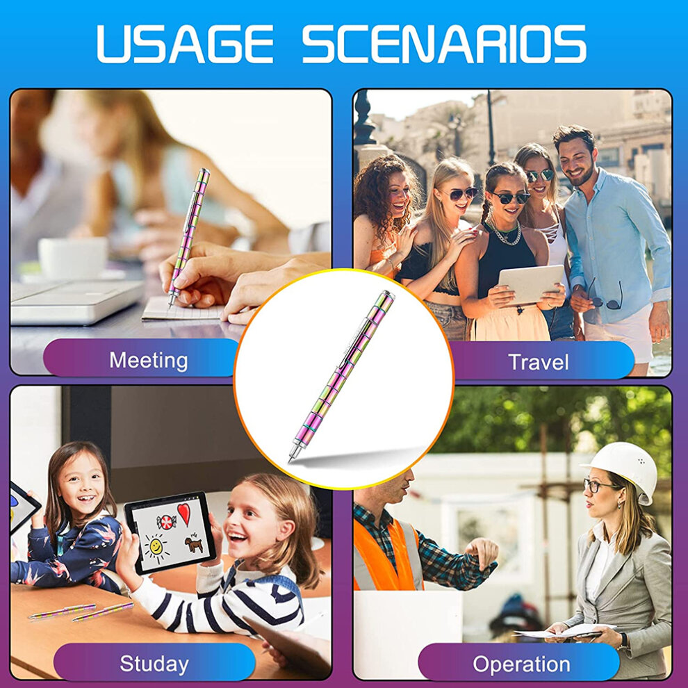 Magnetic Pen Magnetic Fidget Pen Decompression Metal Pen Multifunction Writing Magnet Ballpoint Pen for Anxiety Stress Reducing
