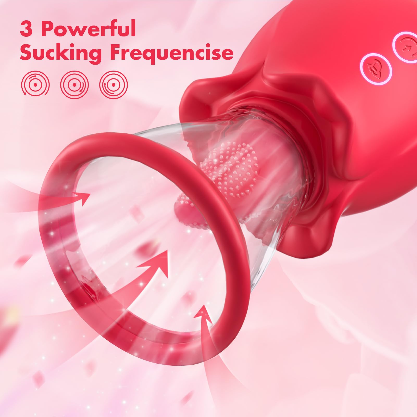 Sucking Vibrator Sex Toys for Women Sucking Tongue Licking Clitoris Vibrators Adult Toy for Nipple Clitoral Stimulator Best Valentines Day Gift