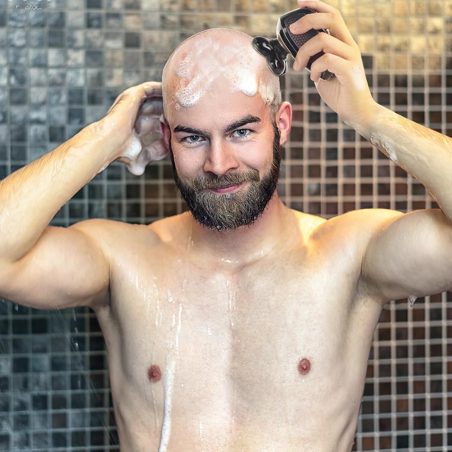 Head Shavers for Bald Men 5 in 1 Electric Shavers for Bald Men Waterproof Cordless Shaver Wet and Dry Shaving Rechargeable and Cordless Beard Trimmer