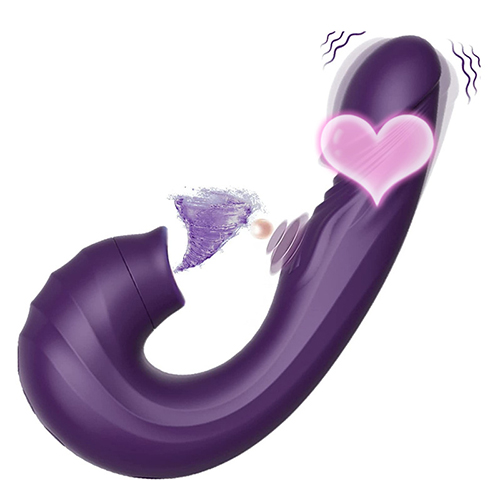 Rabbit Vibrator 3in1 Dildo Clit Sucker Flapping Sucking Lick G-Spot Adult Sex Toys for Women