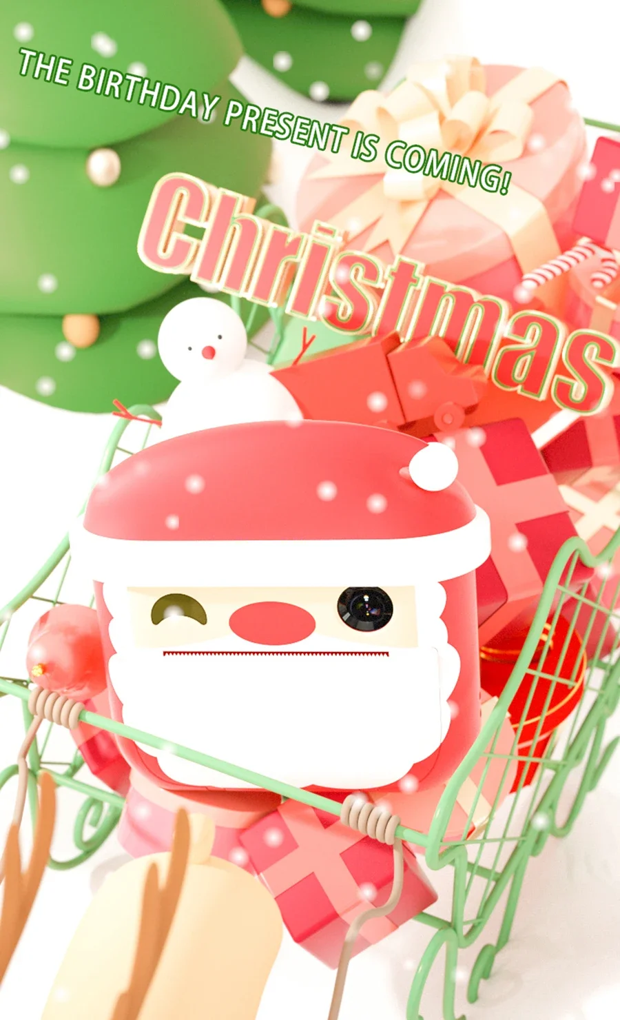 Kids Video Photo Camera With Print Childrens Instant Print Camera Toys For Birthday Christmas Gift Instantane Christmas Camera