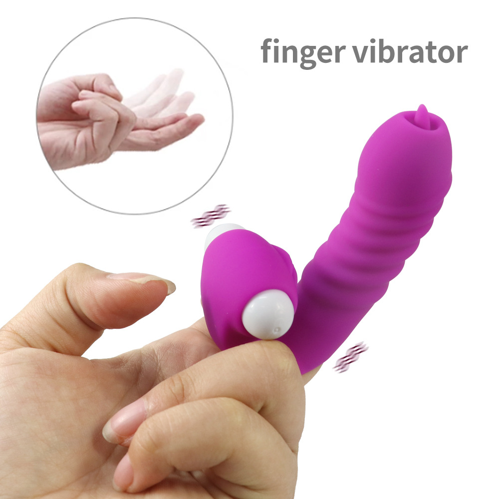 (Purple) Vibrator Dildo Finger Sleeve Female Masturbator Clit Stimulate Tongue Licking Massager Anal Plug Vagina Erotic Exotic Accessories Sex Toys For Women Age 18