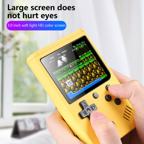 (Blue) Handheld Game Players Portable Retro Video Console