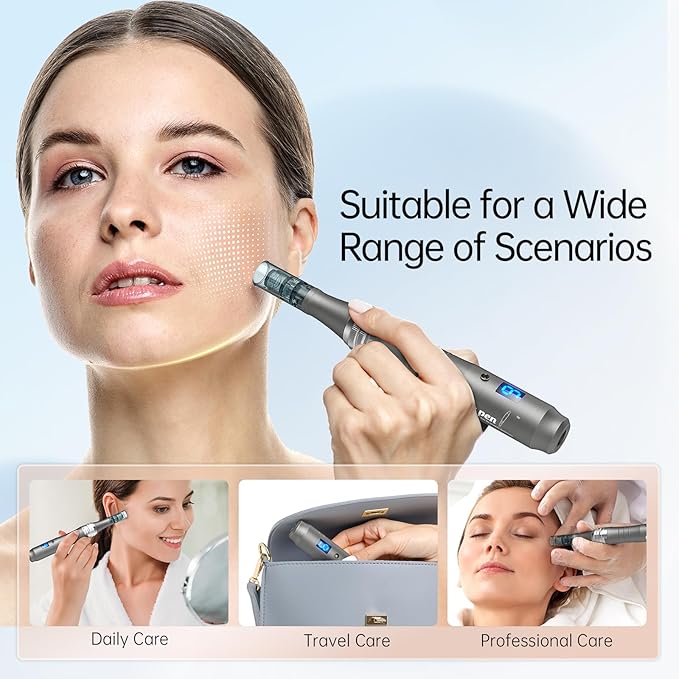 (M8) Dr.Pen M8 Microneedling Pen Wireless Micro Needling Devices Skin Care Tool Kit Face Body Acne Scars Wrinkles 5pcs 16pin 5pcs 36pin Replacement Cartridges