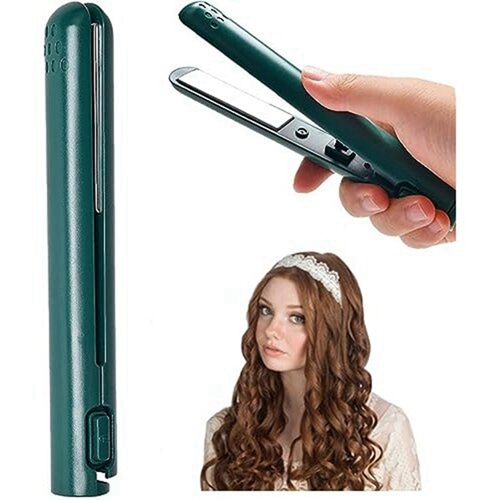 2 in 1 Mini Dual-Purpose Curling Iron Cordless Hair Straighteners Curler
