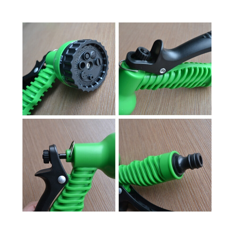 (100FT) Heavy Duty Expandable Garden & Carwash Magic Hose Pipe Spray Gun Garden Hose
