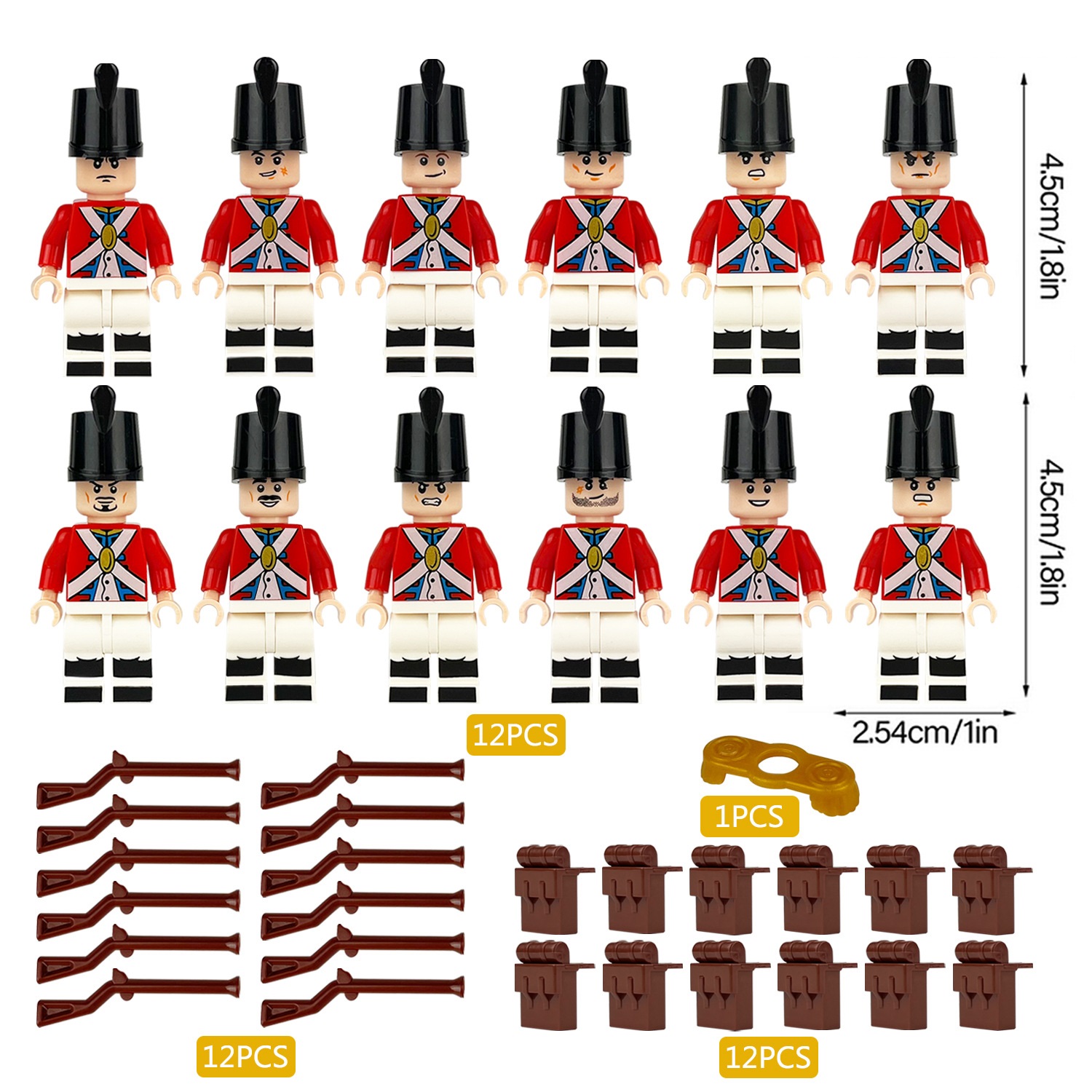 (Army A) Mini Knight Figures Armor Accessories Including Armor and Weapons Building Blocks Military Strategy Game Toys for Kids