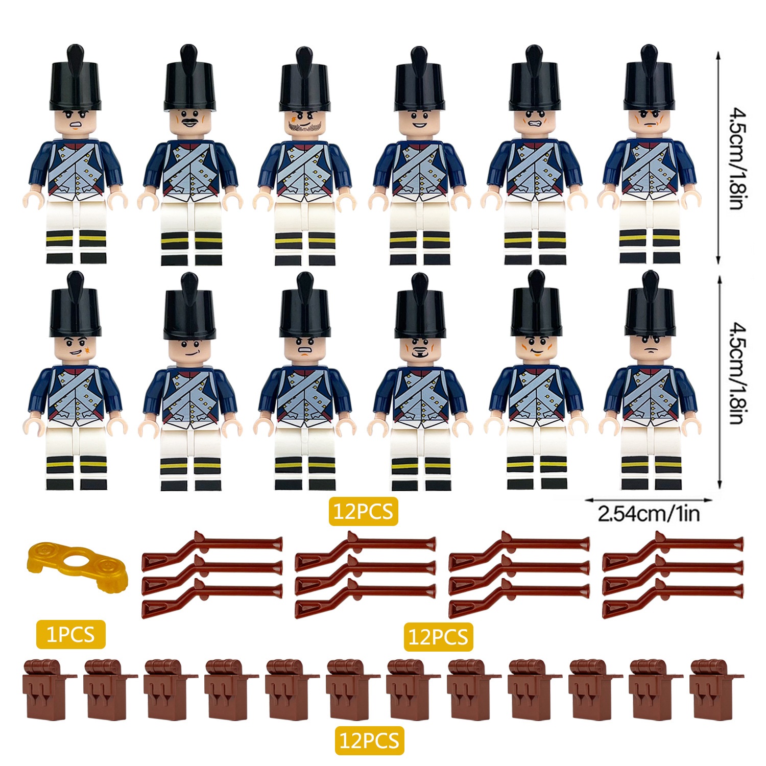 (Army A) Mini Knight Figures Armor Accessories Including Armor and Weapons Building Blocks Military Strategy Game Toys for Kids