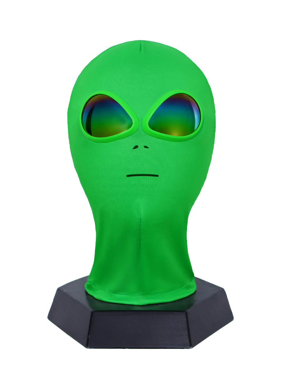 Kids Alien Funny Mask Laser Reflective Glasses Sci Fi Costume for Halloween Party Theme Dress Up