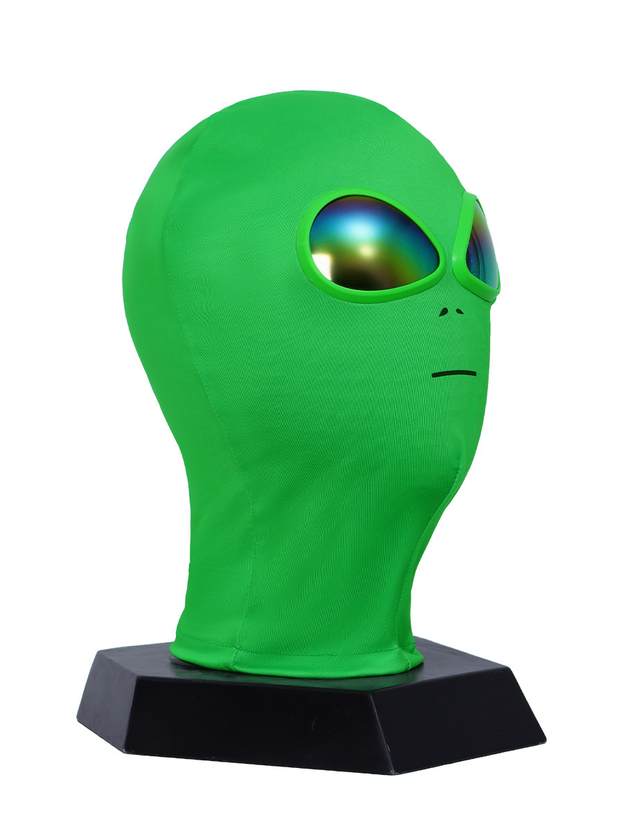 Kids Alien Funny Mask Laser Reflective Glasses Sci Fi Costume for Halloween Party Theme Dress Up