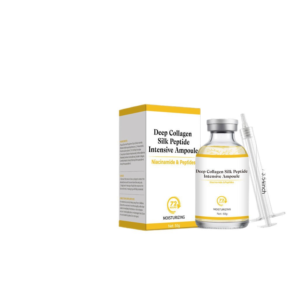 Collagen Silk Peptide Firming Ampoule For Hydrating Revitalizing And Smoothing Skin Daily Face Treatment Essence