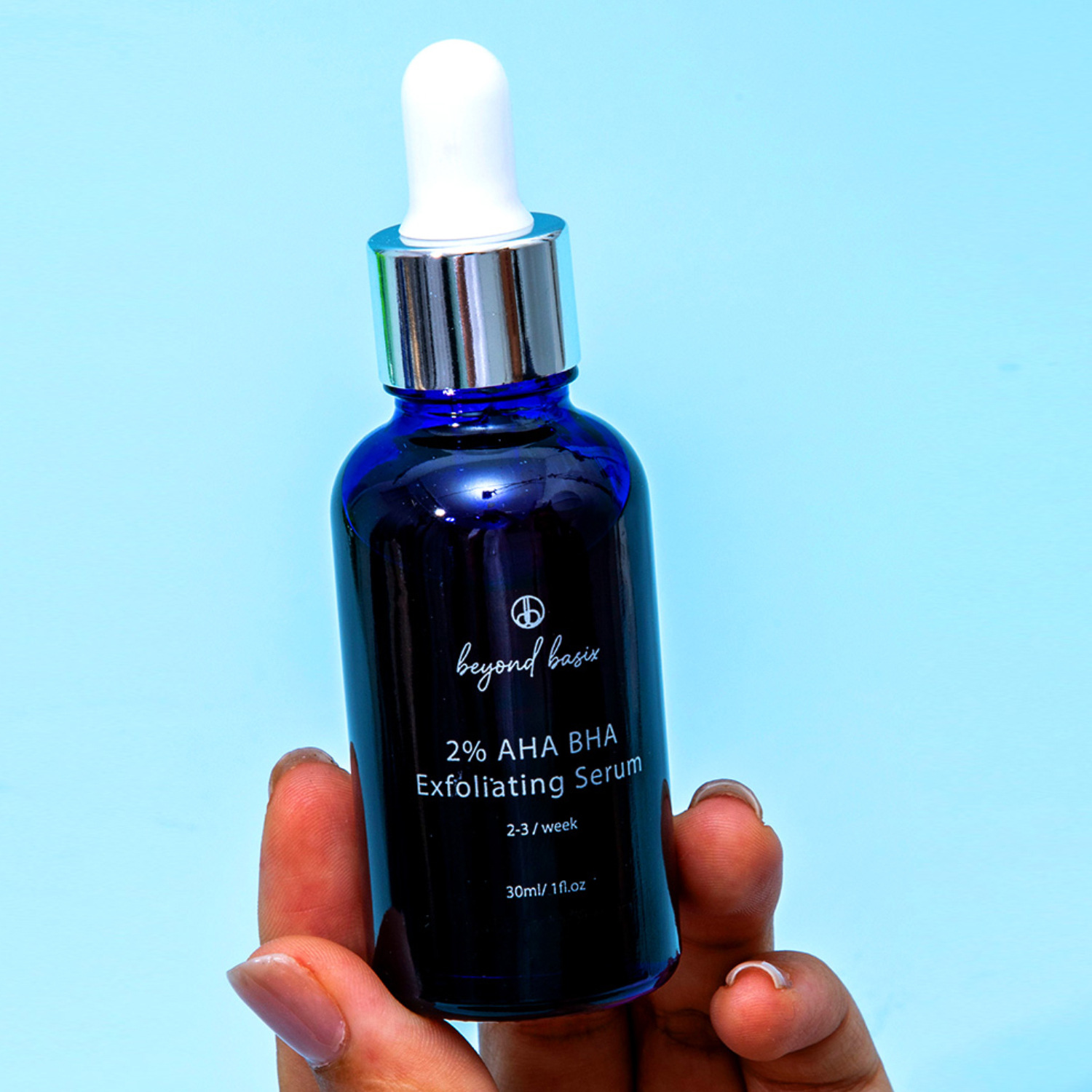 AHA BHA 2 Percent Facial Serum For Gentle Exfoliation Hydration And Smoothing Daily Skin Care 30ml