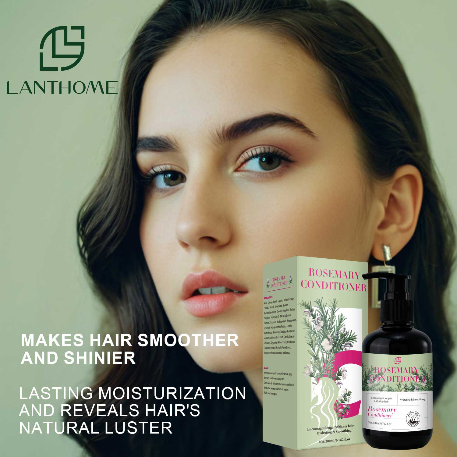 Rosemary Conditioner Strengthening Thickening For Dry Damaged Hair Daily Scalp And Strand Nourishing Care 200ml