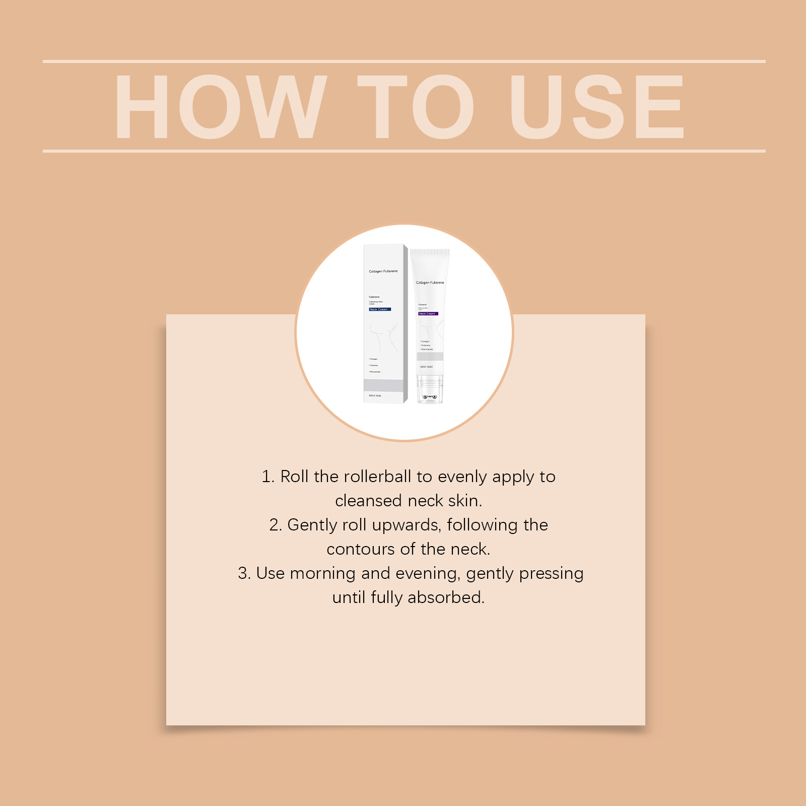 Collagen Moisturizing Neck Cream Care Smooth Hydrating Nourishing Replenish Tender Skin Neck Care Daily Gentle Soft Delicate