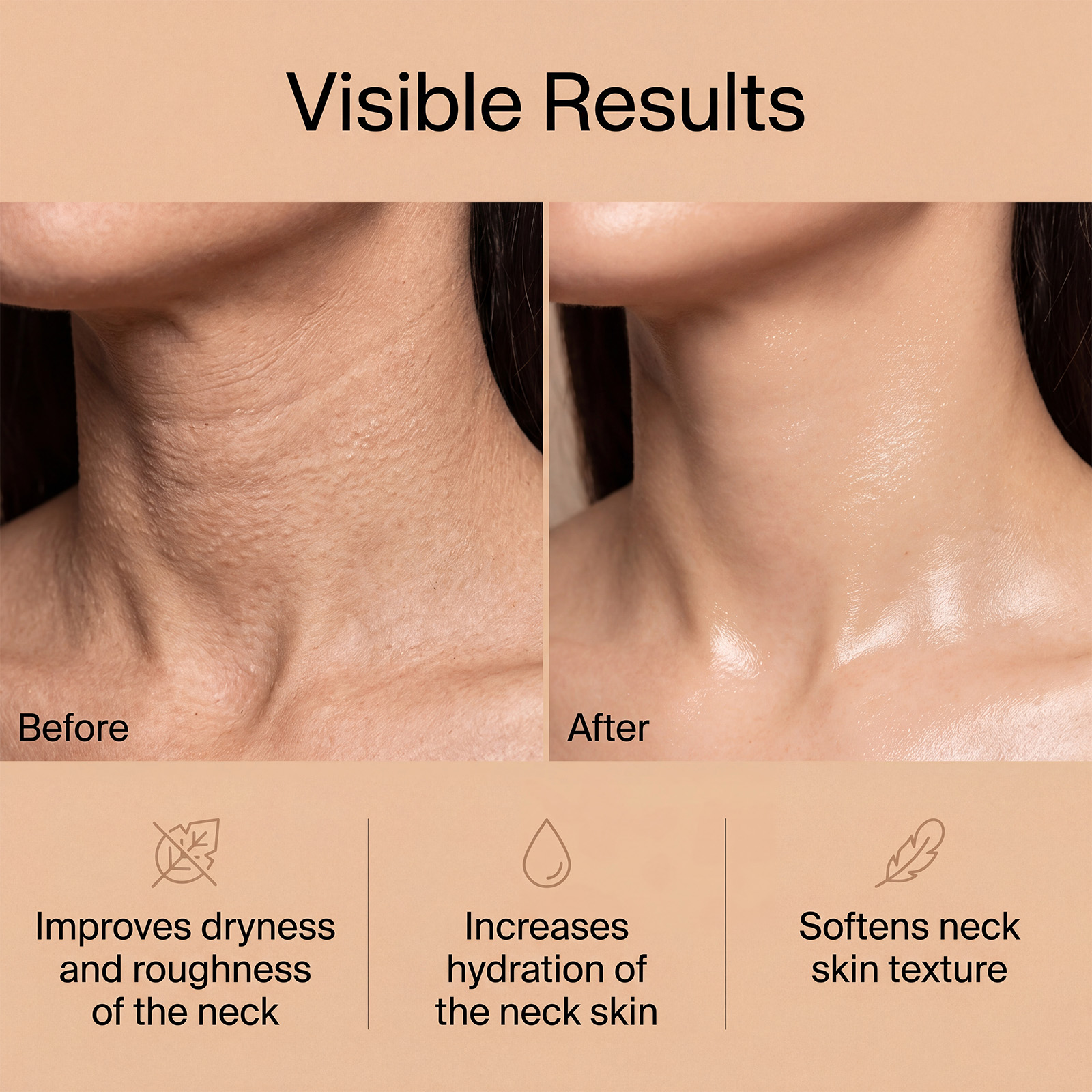Collagen Moisturizing Neck Cream Care Smooth Hydrating Nourishing Replenish Tender Skin Neck Care Daily Gentle Soft Delicate