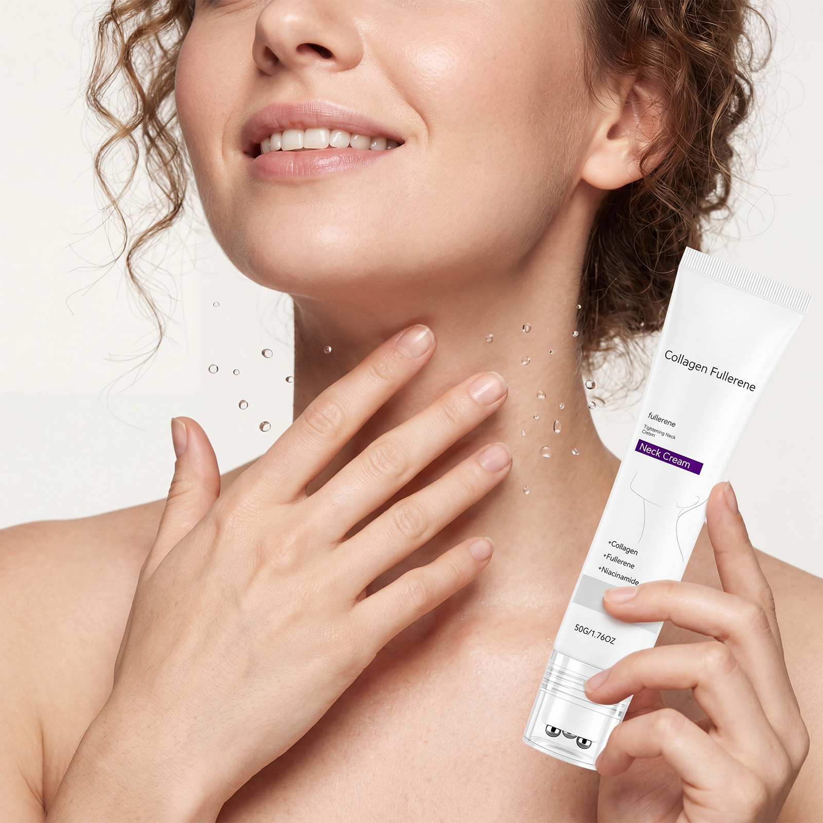 Collagen Moisturizing Neck Cream Care Smooth Hydrating Nourishing Replenish Tender Skin Neck Care Daily Gentle Soft Delicate