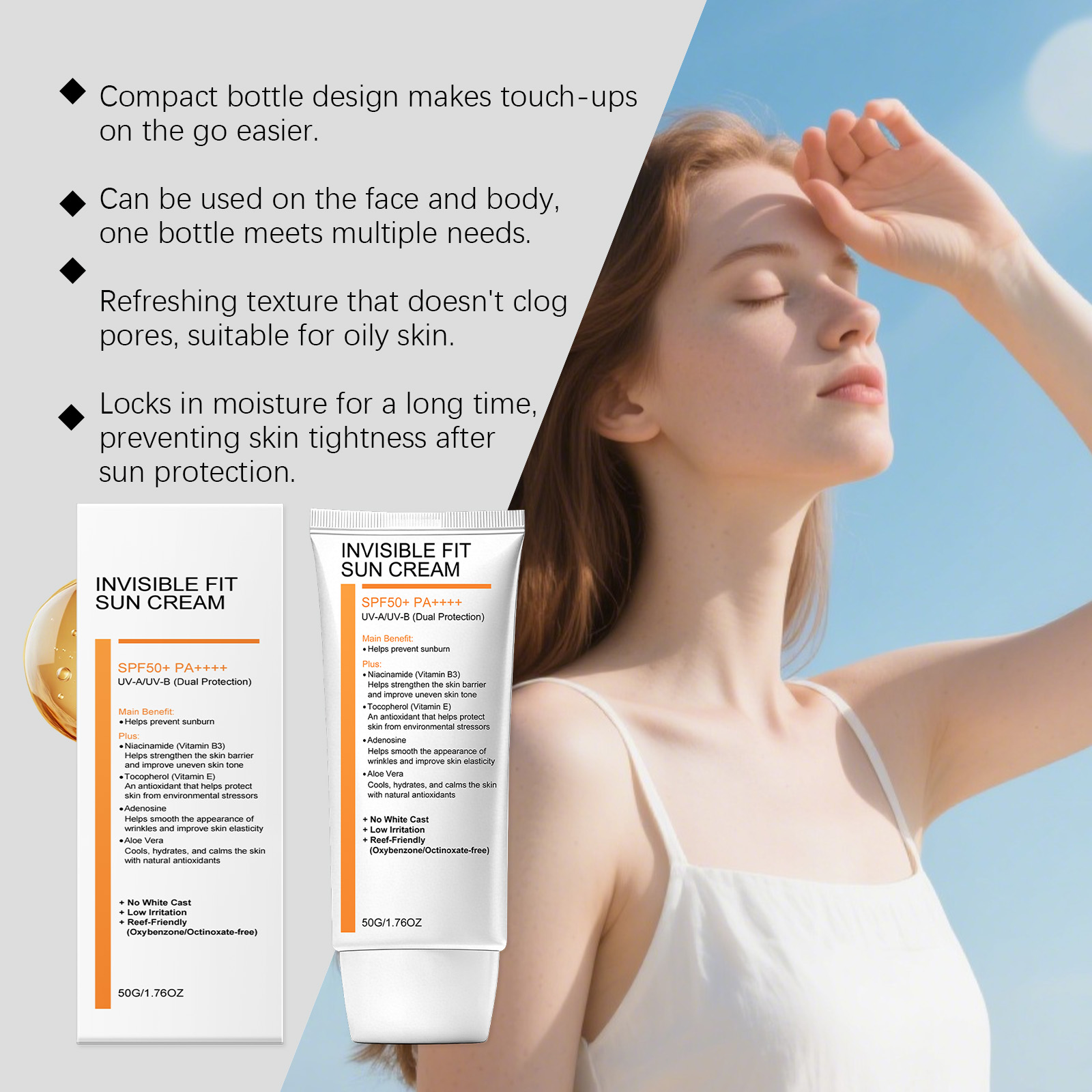 Nicotinamide Moisturizing Protection Cream Mild Refreshing Hydrating For All Skin Types Four Seasons Outdoor Skin Care