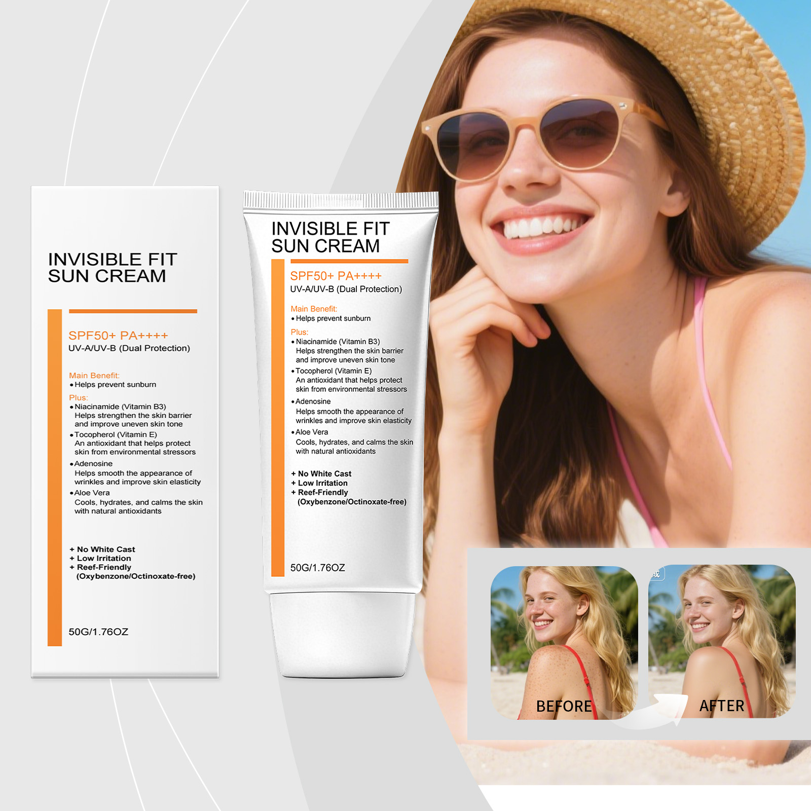 Nicotinamide Moisturizing Protection Cream Mild Refreshing Hydrating For All Skin Types Four Seasons Outdoor Skin Care