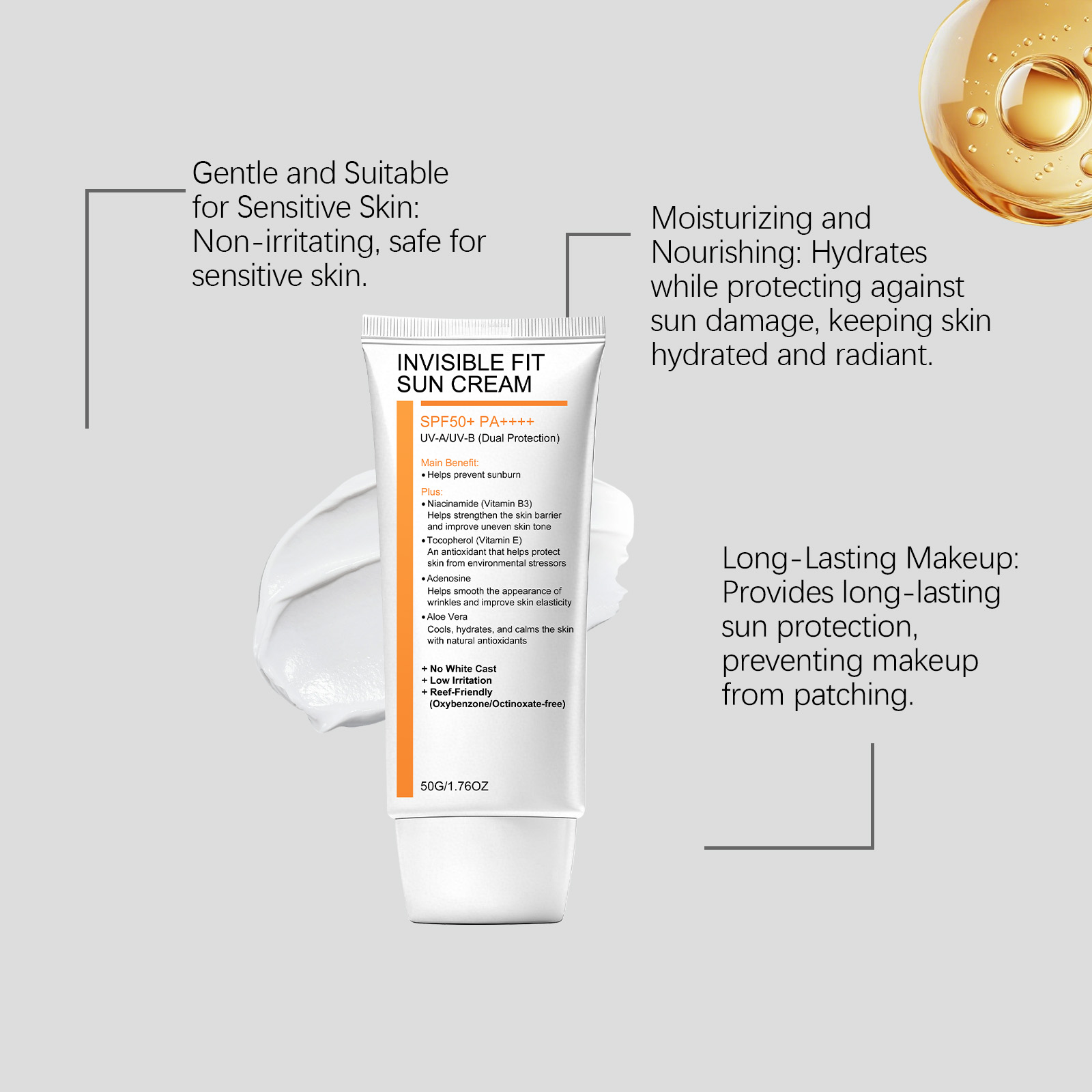Nicotinamide Moisturizing Protection Cream Mild Refreshing Hydrating For All Skin Types Four Seasons Outdoor Skin Care