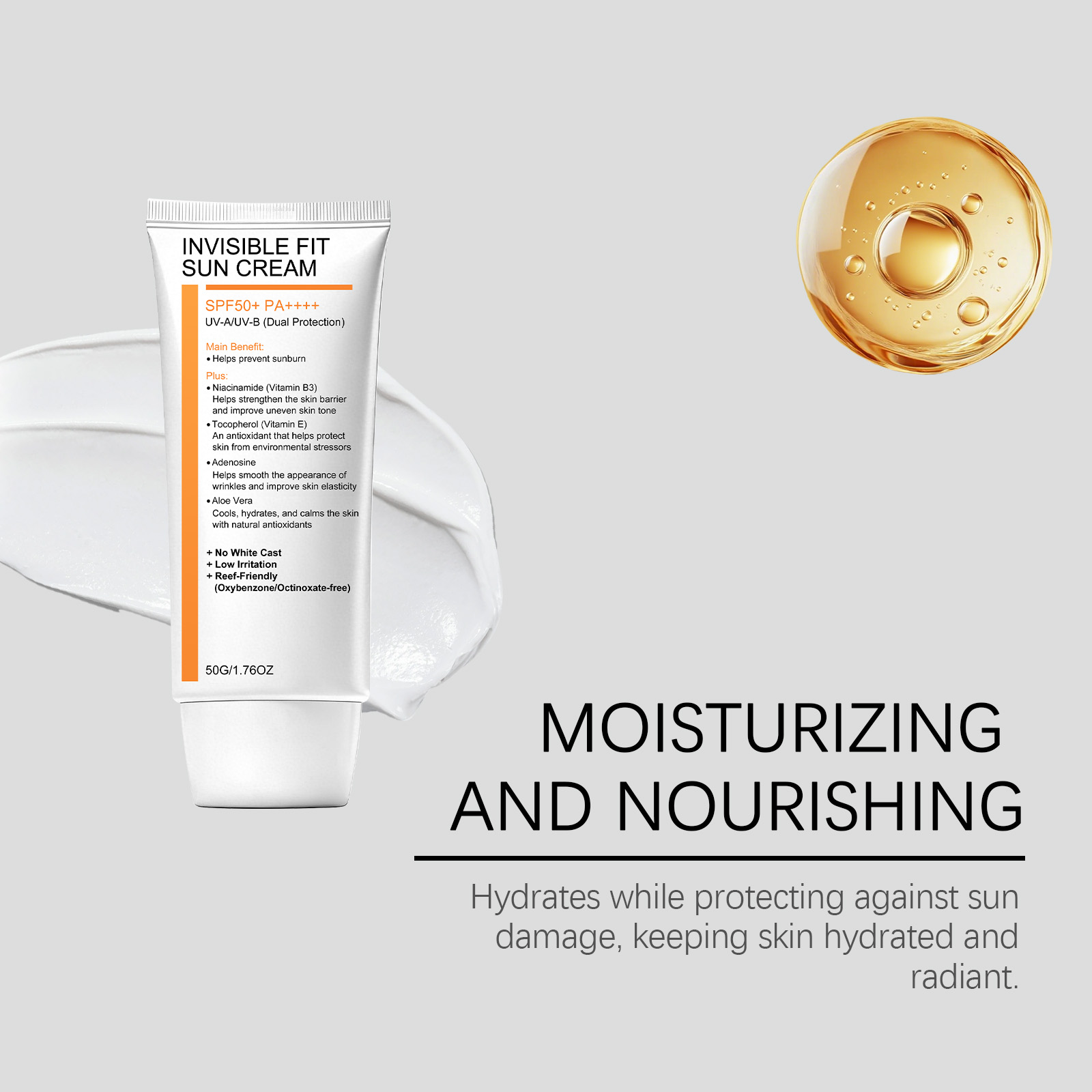 Nicotinamide Moisturizing Protection Cream Mild Refreshing Hydrating For All Skin Types Four Seasons Outdoor Skin Care