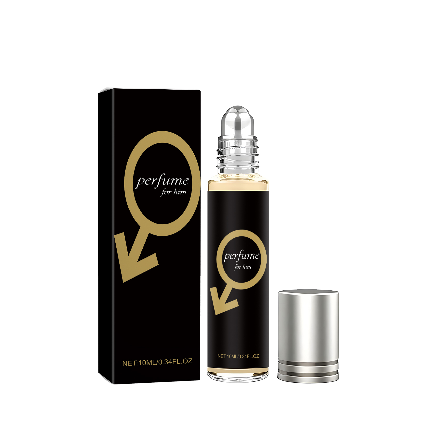 Cologne Roller For Men Release Charm Fresh Scent Natural Long Lasting Fit All Daily Occasions