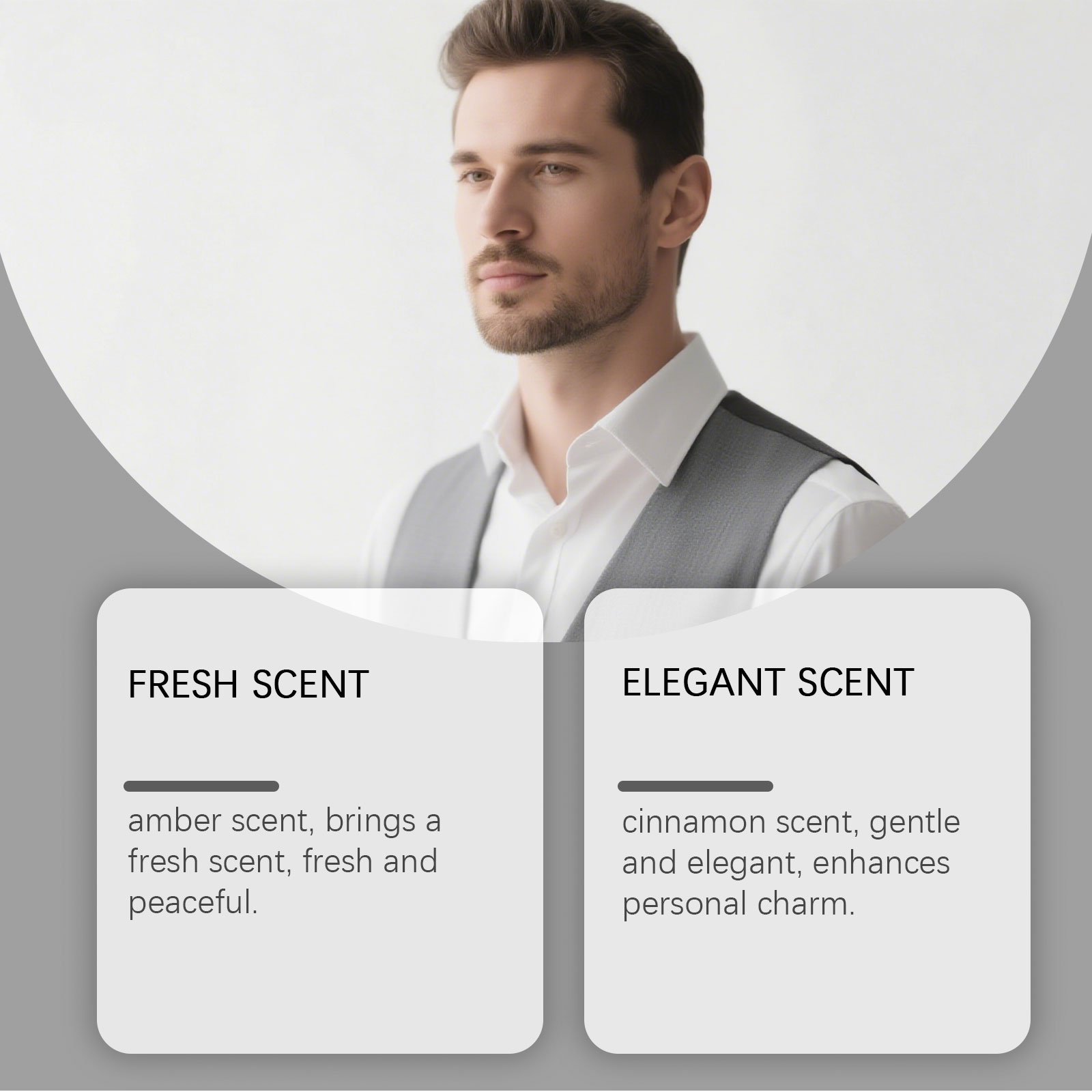 Cologne Roller For Men Release Charm Fresh Scent Natural Long Lasting Fit All Daily Occasions
