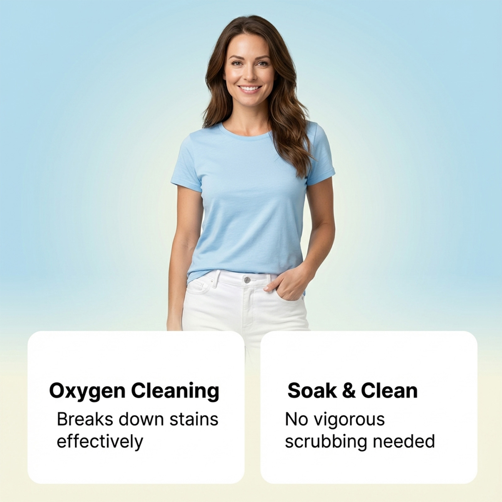 Laundry Cleaning Powder Remove Stains Brighten Soften Fresh Natural Fragrance Daily Household Washing Application