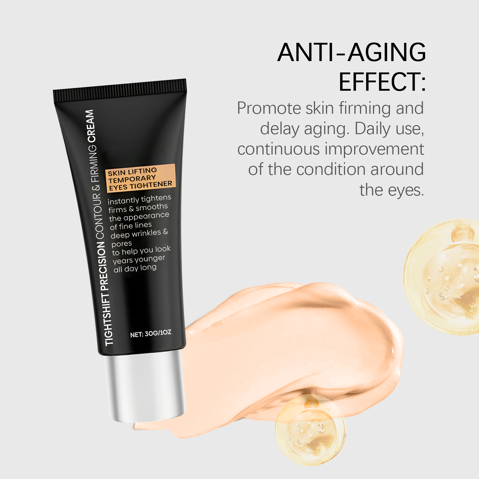 Eye Massage Cream Mild Formula Moisturizing Hydrating Elastic Delicate Skin Around Eyes Daily Smearing Care Lotion