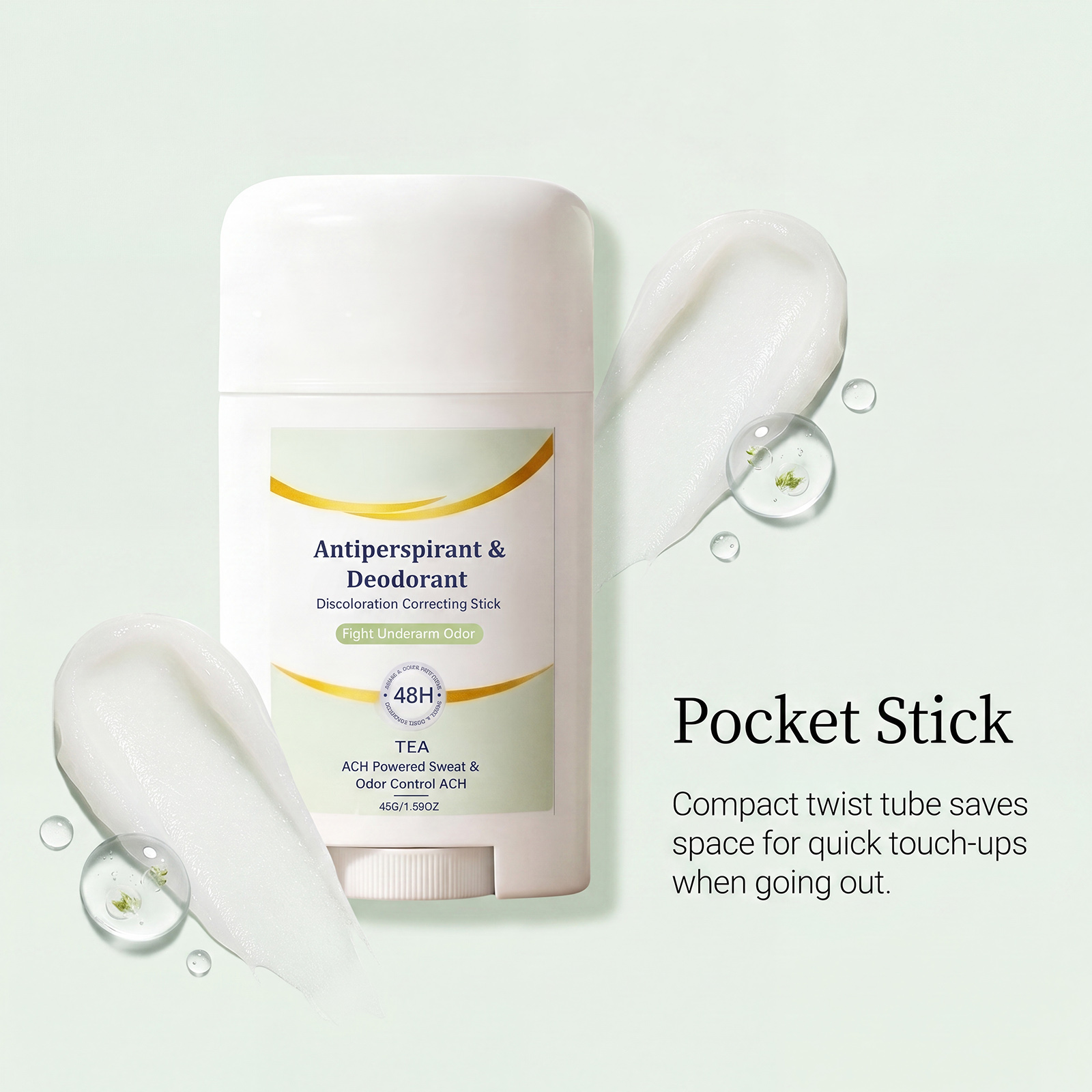 Body Underarm Fragrance Stick Fresh Clean Deodorant Long Lasting Sweat Remove Skin Care Local Area