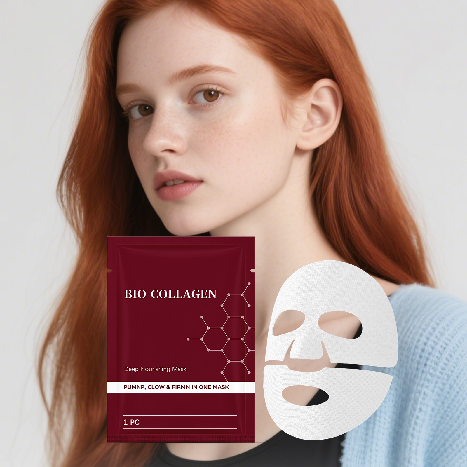 Moisturizing Mask Refines Skin Fits Facial Contours Boosts Hydration Preserves Elasticity Rich In Serum