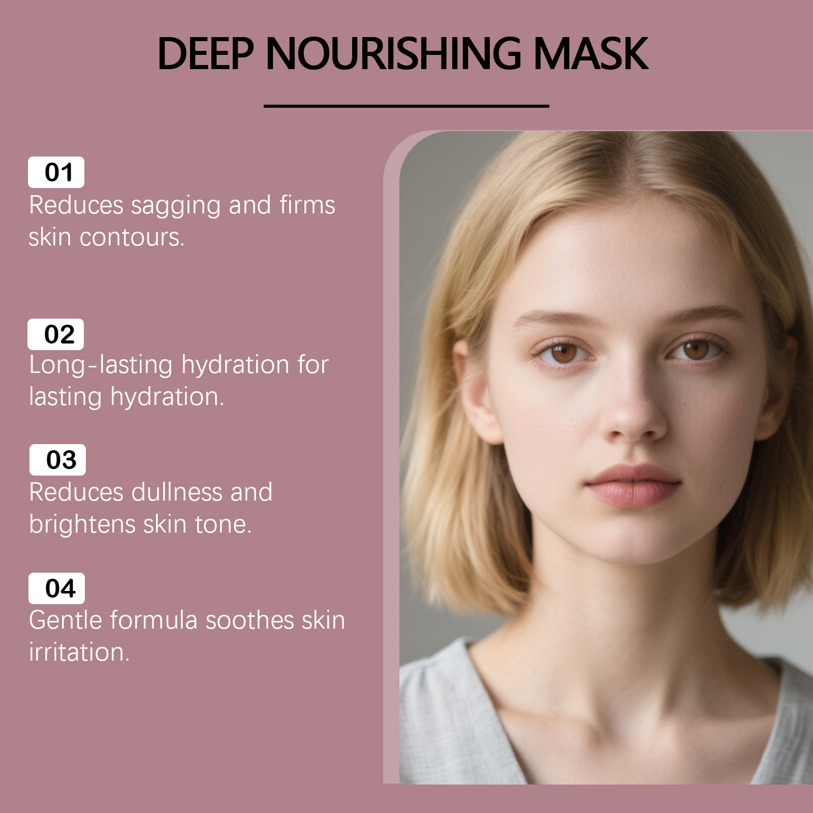 Moisturizing Mask Refines Skin Fits Facial Contours Boosts Hydration Preserves Elasticity Rich In Serum