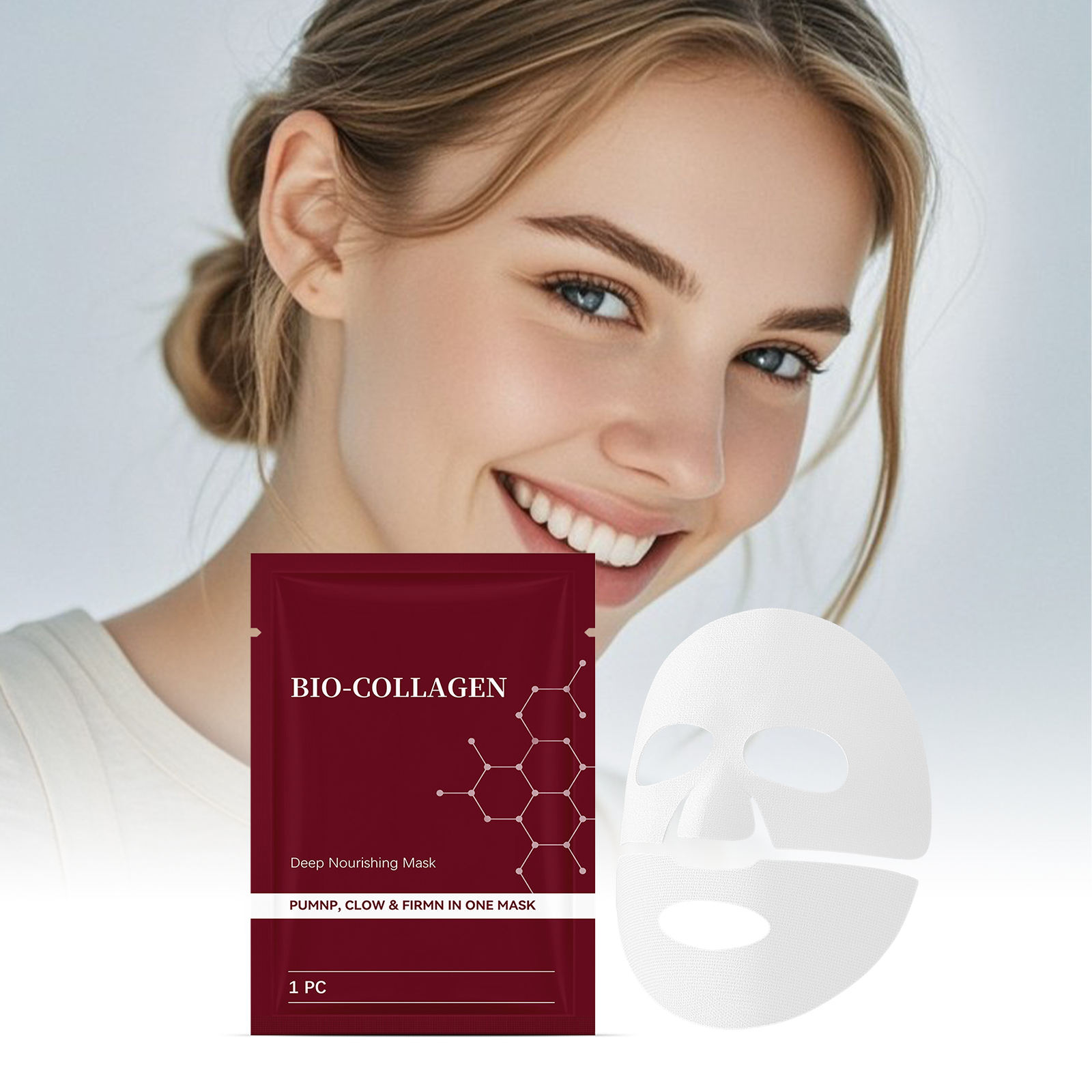 Moisturizing Mask Refines Skin Fits Facial Contours Boosts Hydration Preserves Elasticity Rich In Serum