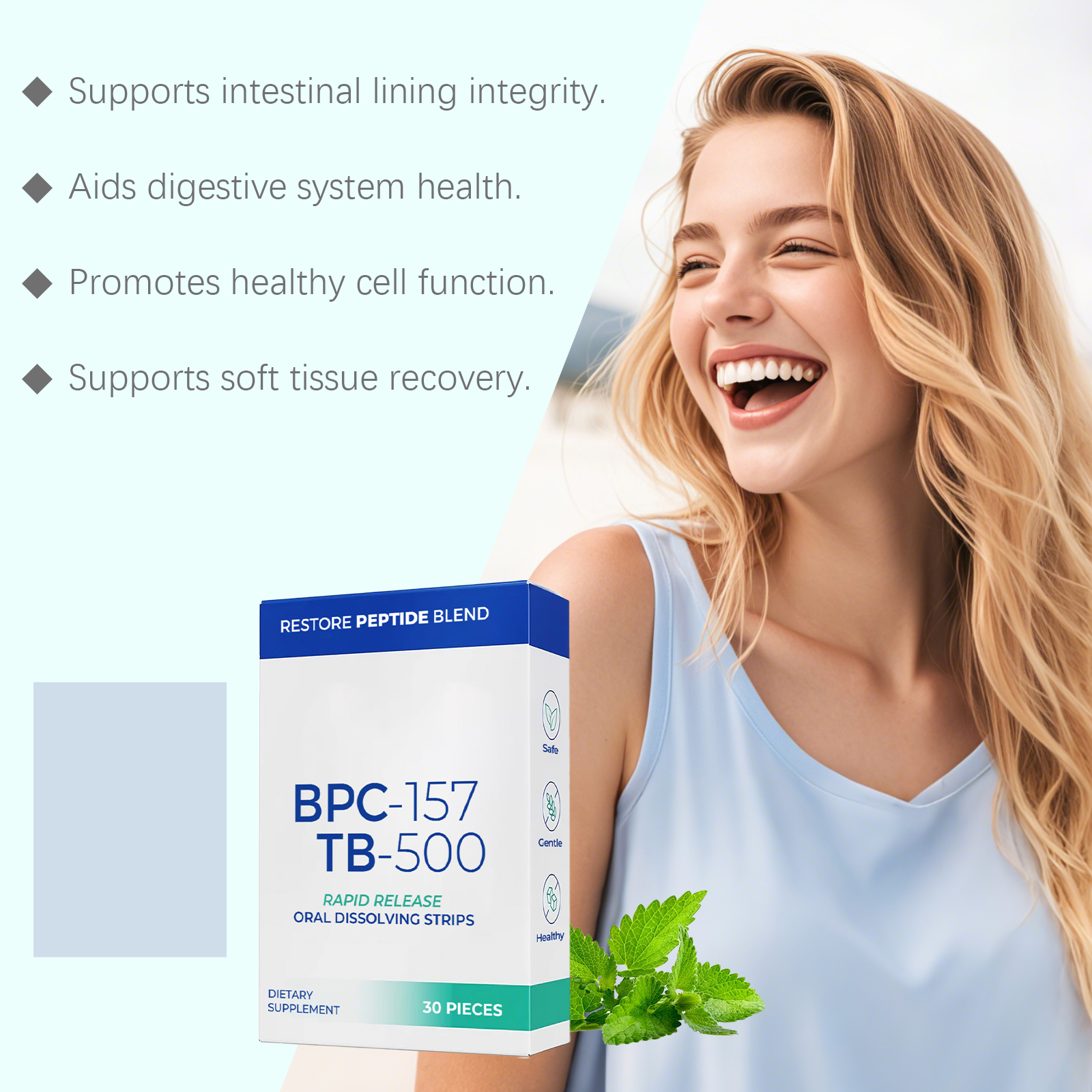 Healthcare Oral Quick Dissolve Tablets Body Care Dietary Supplement Individual Packaging Convenient Daily Usage