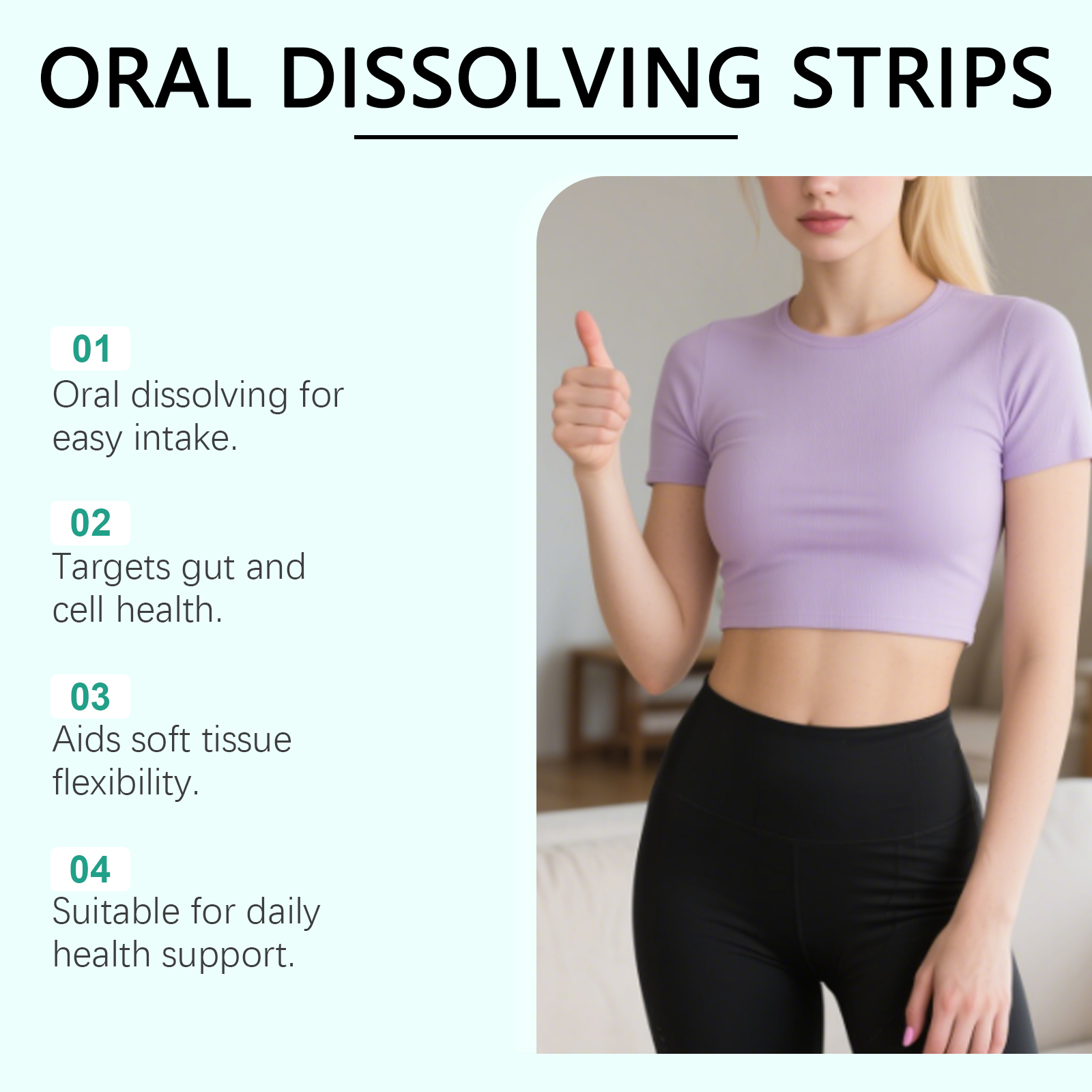 Healthcare Oral Quick Dissolve Tablets Body Care Dietary Supplement Individual Packaging Convenient Daily Usage