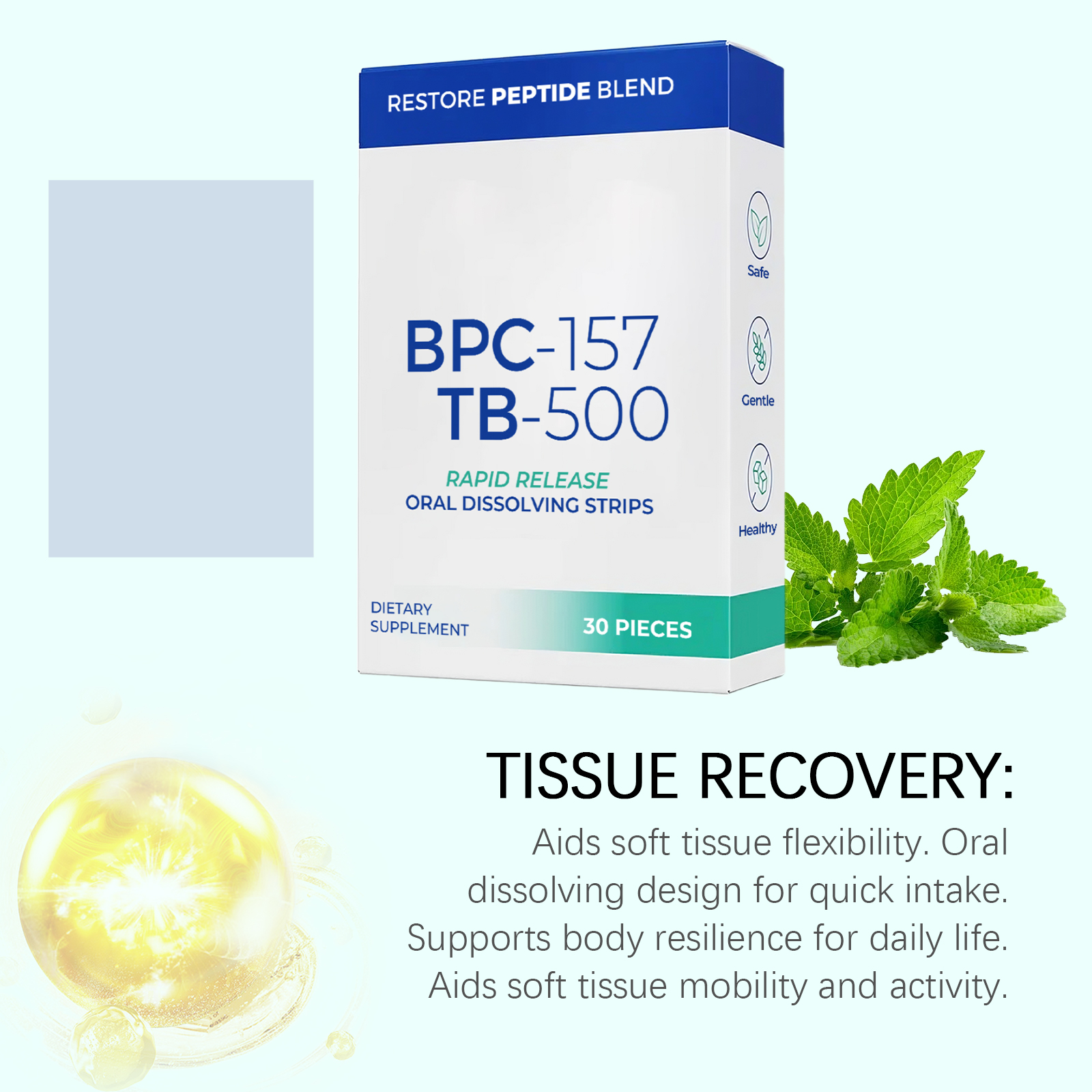 Healthcare Oral Quick Dissolve Tablets Body Care Dietary Supplement Individual Packaging Convenient Daily Usage