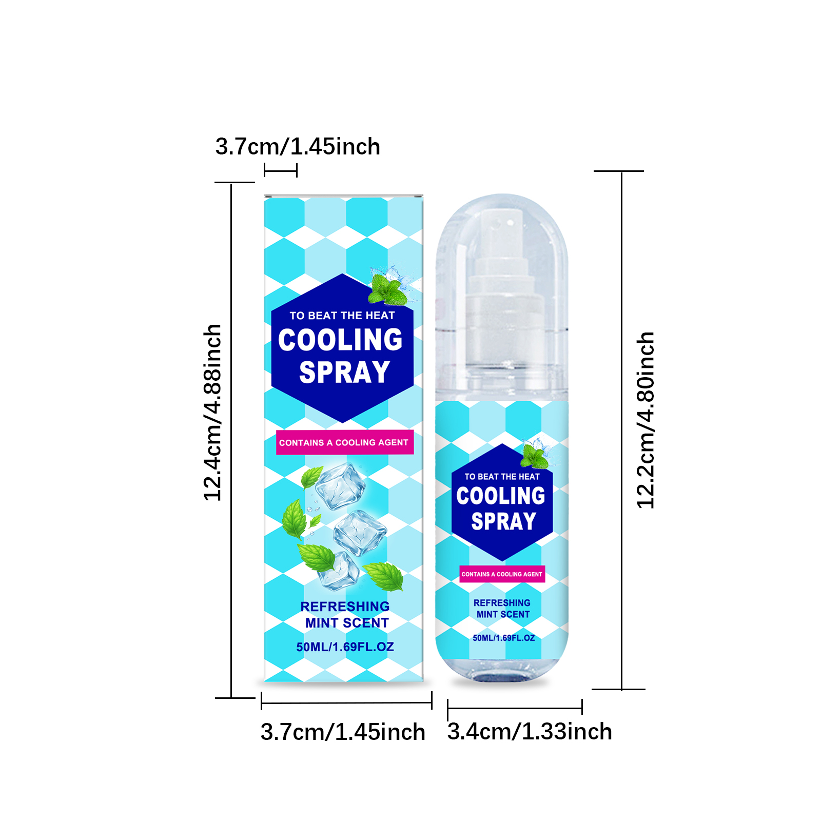 Cooling Spray Summer Outdoor Sports Running Fitness Sweaty Refreshing AntiSticky Portable Garment Mist