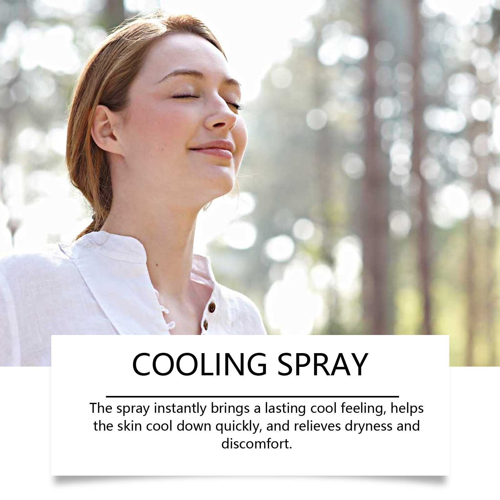 Cooling Spray Summer Outdoor Sports Running Fitness Sweaty Refreshing AntiSticky Portable Garment Mist