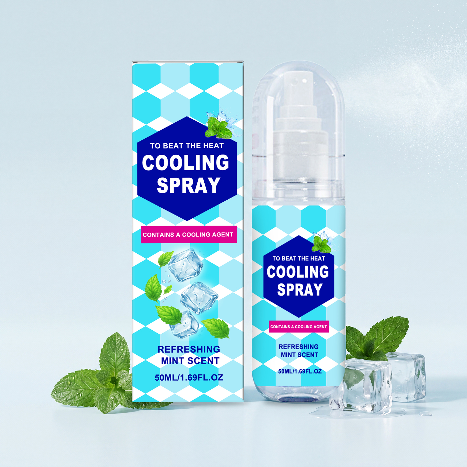 Cooling Spray Summer Outdoor Sports Running Fitness Sweaty Refreshing AntiSticky Portable Garment Mist