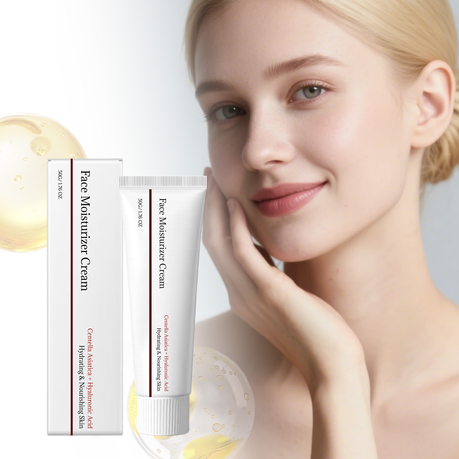 Centella Moisturizing Cream Soft Hydrating Refreshing Skincare Glossy Delicate Smooth Daily Care Facial Skin