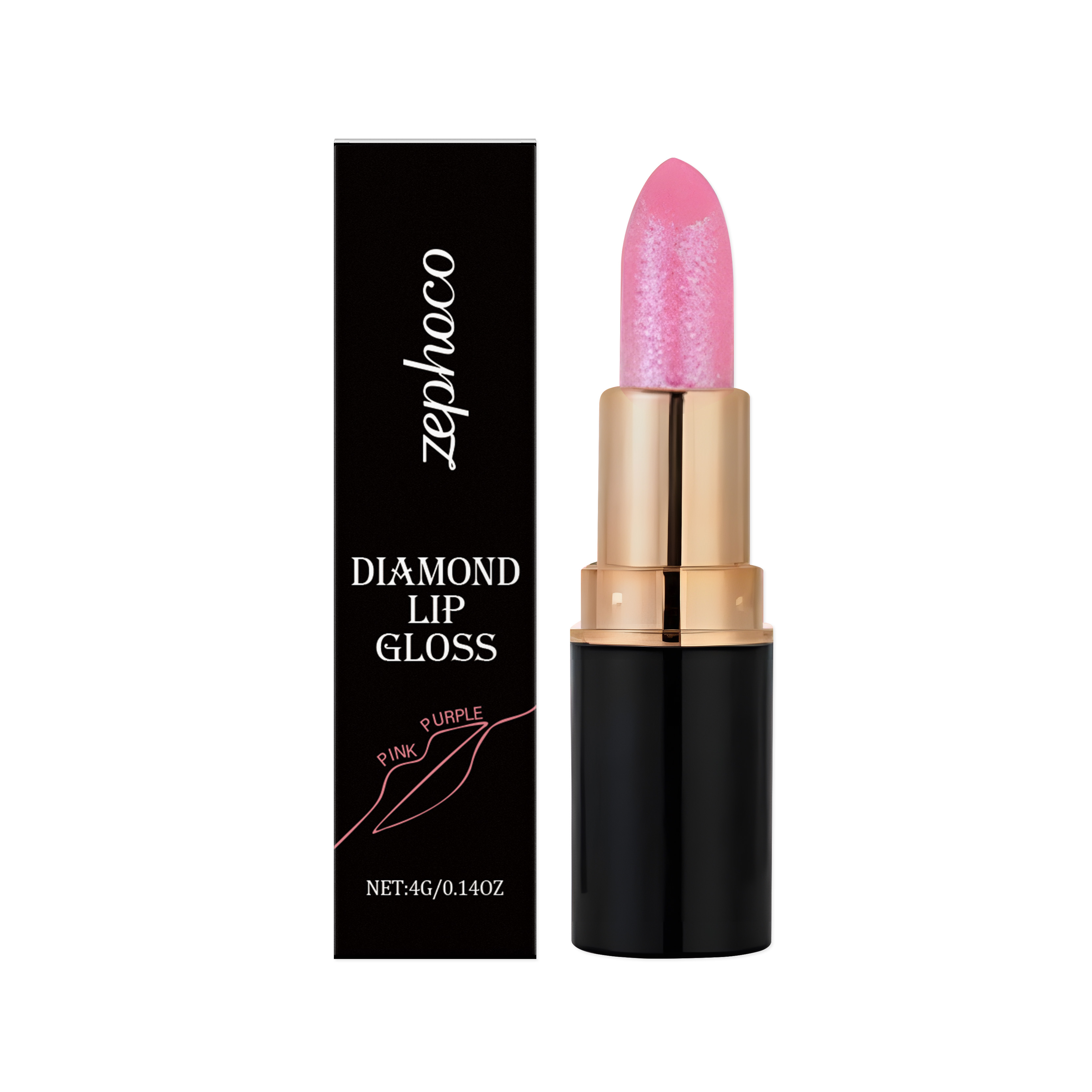 Diamond Lip Gloss Shimmer Lipstick Natural Glossy Smooth Moist Easy Coloring Versatile Lip Makeup