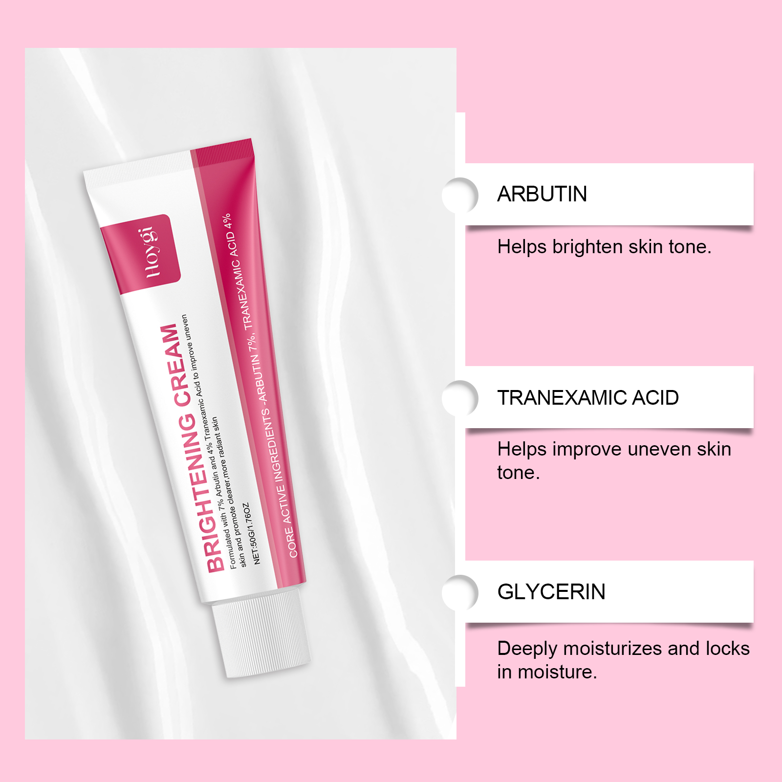 Arbutin Skin Cream Moisturize Hydrate Even Improve Facial Skin Bright Hydrating Care Cream