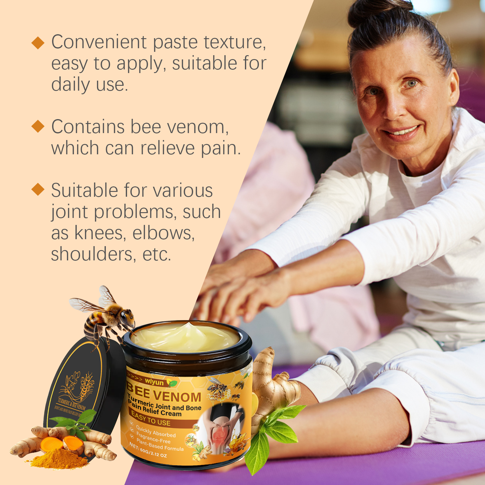 Joint Relief Cream Soothes Daily Joint Muscles Boosts Vitality Gentle Apply Body Care Cream