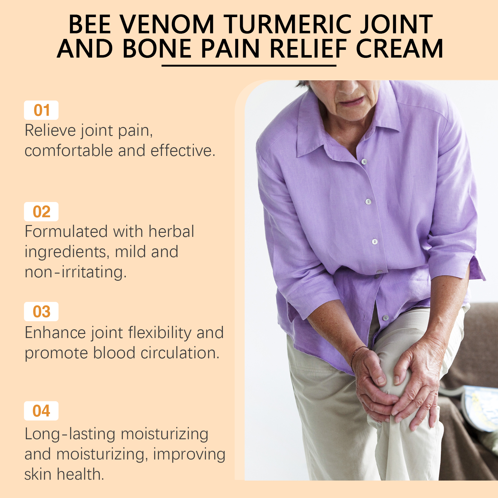 Joint Relief Cream Soothes Daily Joint Muscles Boosts Vitality Gentle Apply Body Care Cream
