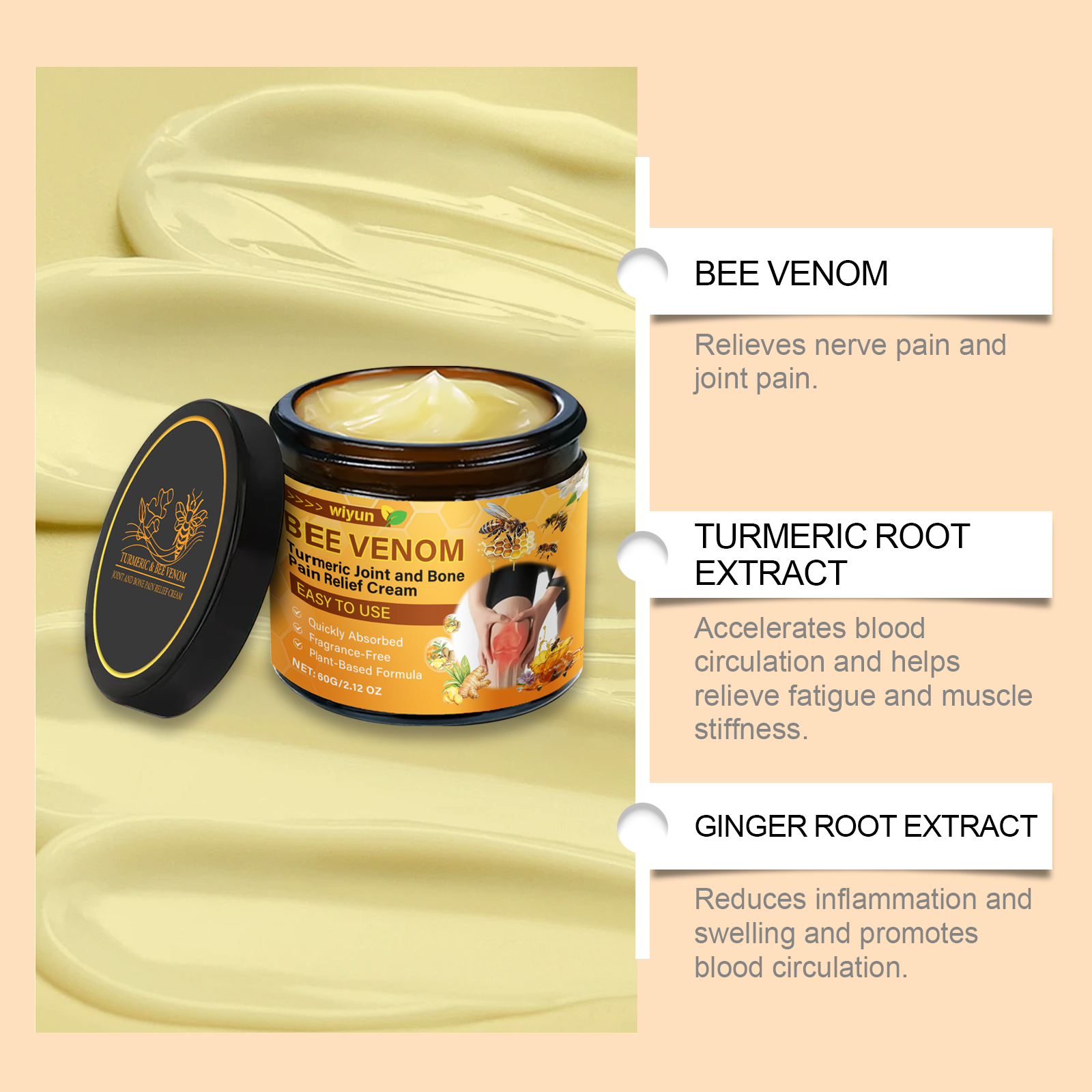 Joint Relief Cream Soothes Daily Joint Muscles Boosts Vitality Gentle Apply Body Care Cream