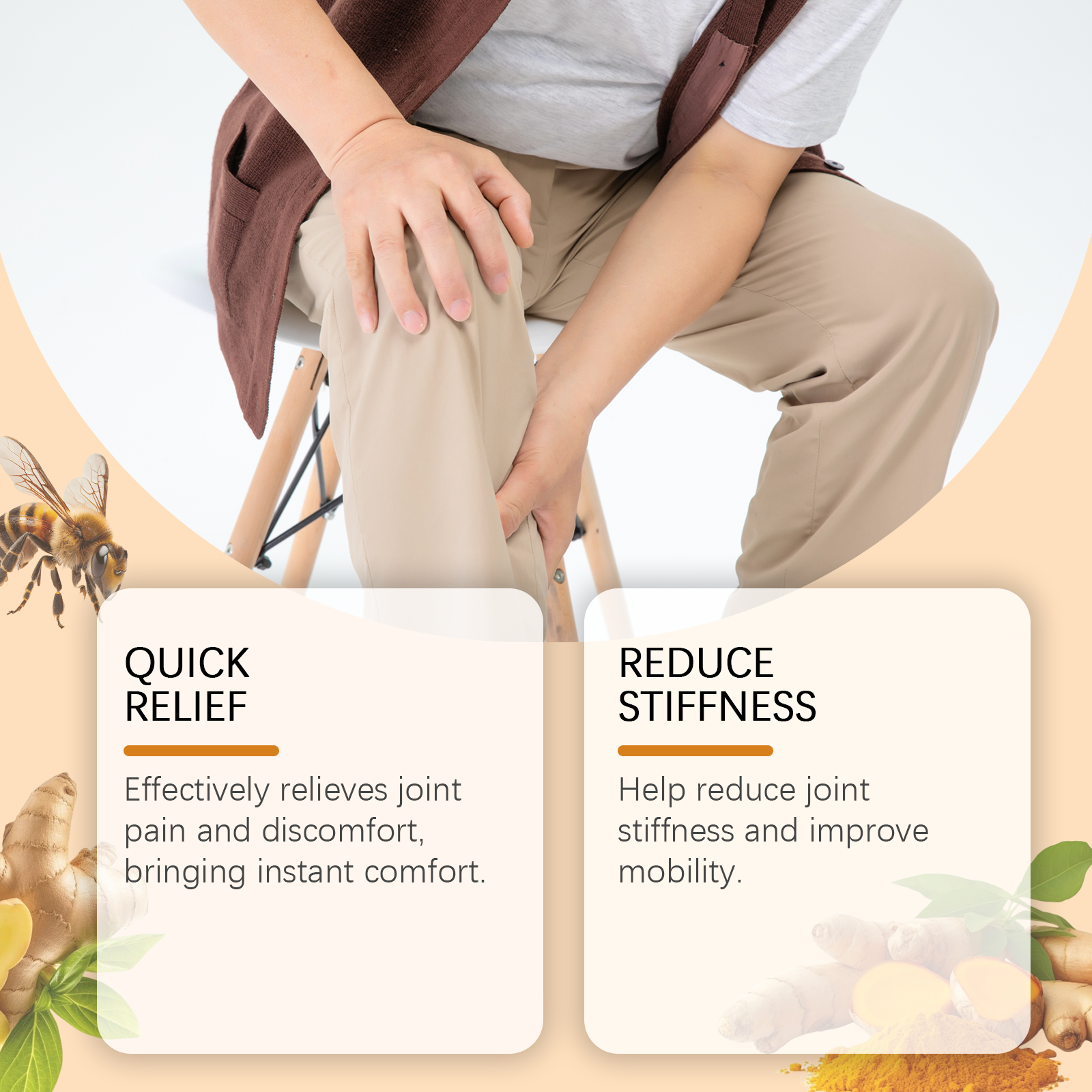 Joint Relief Cream Soothes Daily Joint Muscles Boosts Vitality Gentle Apply Body Care Cream